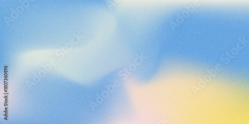 Abstract cirrus clouds. Light blue, pink color vector banner. Pastel gradient sky pattern. Blurred light fuzz colorful gradient background. Pastel smooth mesh shapes. Vector grainy.