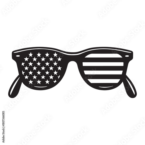 USA sunglasses style Vector illustration
