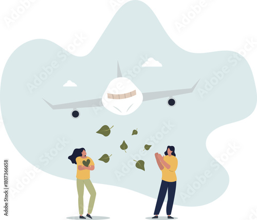 Sustainable aviation fuel for green aircraft power.life and employment of people.