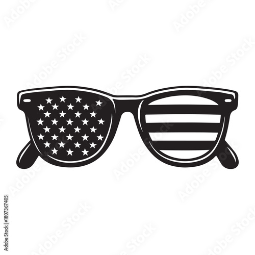USA sunglasses style Vector illustration