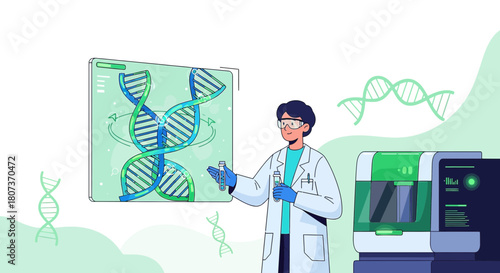 Innovative genetic research lab utilizing advanced technology for breakthroughs and discoveries