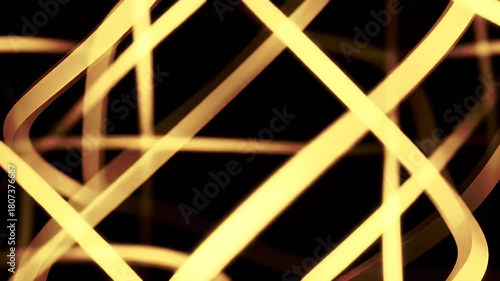 Dynamic Flow of Abstract Light Lines Creating a Mysterious and Energetic Atmosphere