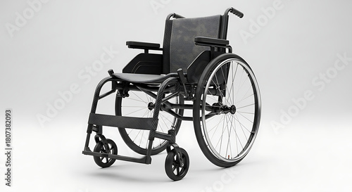 wheelchair 3d rendered 