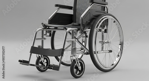 wheelchair 3d rendered 