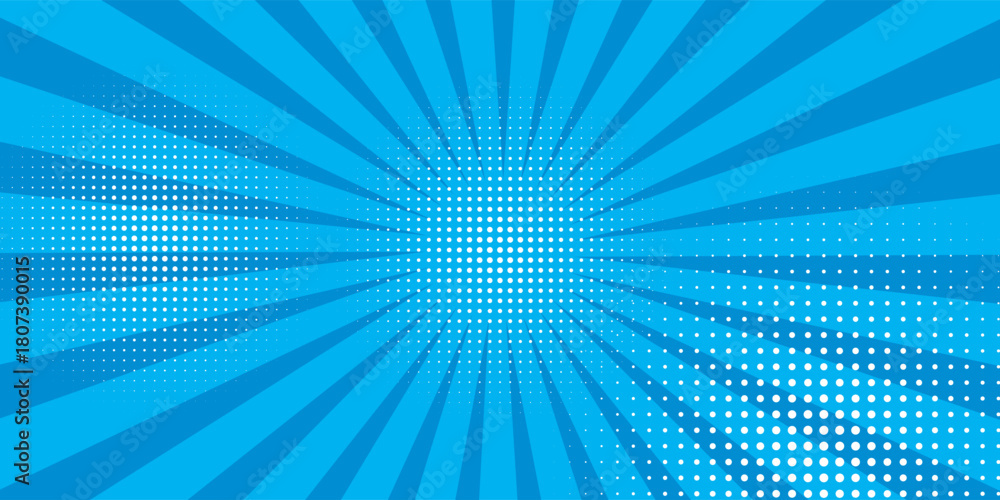 Obraz premium Anime Comic Background. Pop Art Style Background. Pop Up Retro Comic Background. Vector halftone illustration. Vintage background for comic superhero text, speech bubble, message.