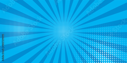 Anime Comic Background. Pop Art Style Background. Pop Up Retro Comic Background. Vector halftone illustration. Vintage background for comic superhero text, speech bubble, message.