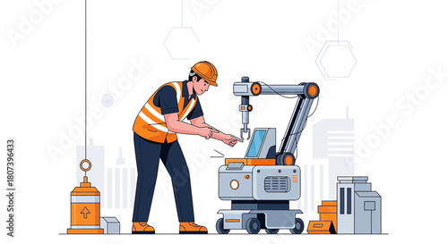 Automation implementation showcases a collaborative workplace with robotic systems and skilled