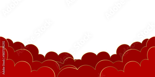 background chinese new year banner vector pattern cloud