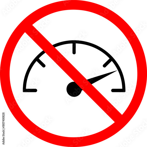 Speed Limit Enforced No Excessive Speed Safety Sign