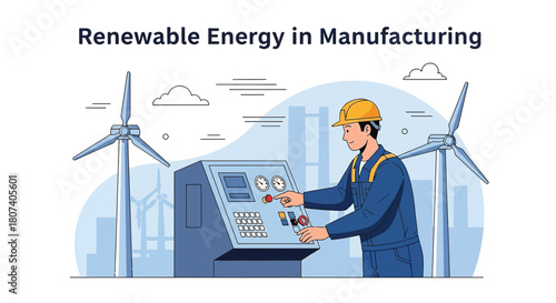 Sustainable manufacturing powered by renewable energy sources harnessing clean energy for