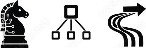 Robo Consult Icons – AI Advisory, Digital Assistance, and Automation Symbols