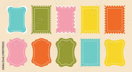 Colorful Decorative Frame Collection for Invitations and Design Projects