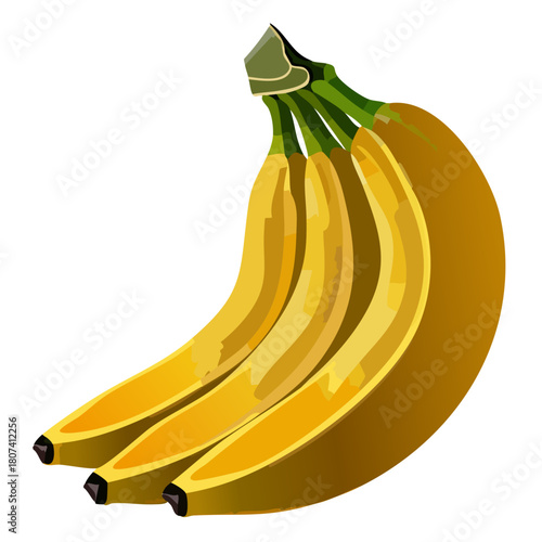 Stylized Cartoon Banana Character Vector Graphic