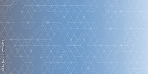 Modern futuristic background of the scientific hexagonal pattern. Virtual abstract background with particle, molecule structure for medical, technology, chemistry, science