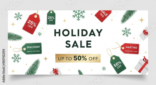 Grab Holiday Savings Up to 50% Off Now during this Limited Time Offer, featuring Festive Decorations, making it a great deal for everyone shopping
