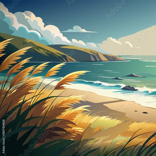 sunset in the mountains