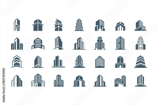 Corporate Building Icon Collection