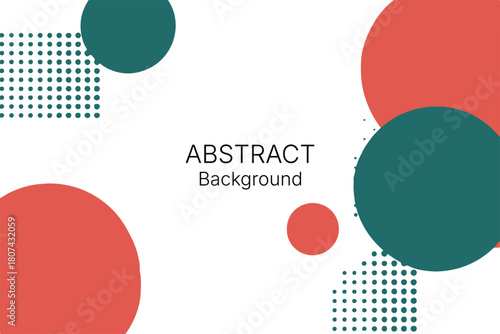abstract concentric circles dotted texture teal beige background