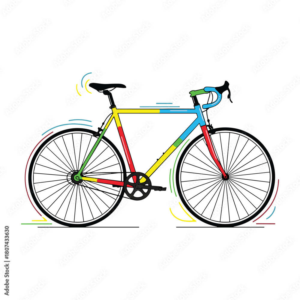 Obraz premium Abstract geometric design with bold colors