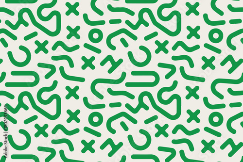 pattern rhythmic symbols repeat seamless wallpaper textile motif for fabric