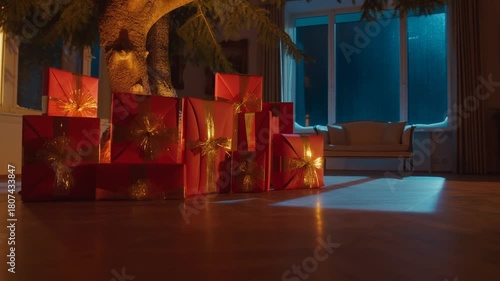 Albero di -natale con doni