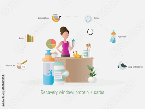 Athlete managing sports nutrition and supplement recovery guide