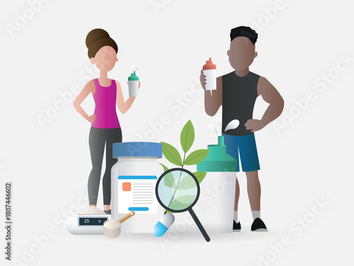People choosing natural sports nutrition supplements for fitness