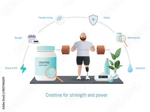 Creatine supplementation for strength training and athletic performance