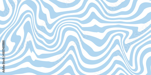 Abstract background seamless pattern with colorful waves. Trendy vector illustration in retro psychedelic style