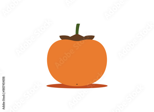 Persimmon, an exotic tropical whole fruit