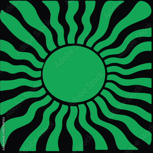 Abstract background with sunburst pattern vector ray design texture. Radiating Stripes in Orange. Stripes sunburst rotating motion. Graphic, and retro-inspired illusion of spinning or depth .