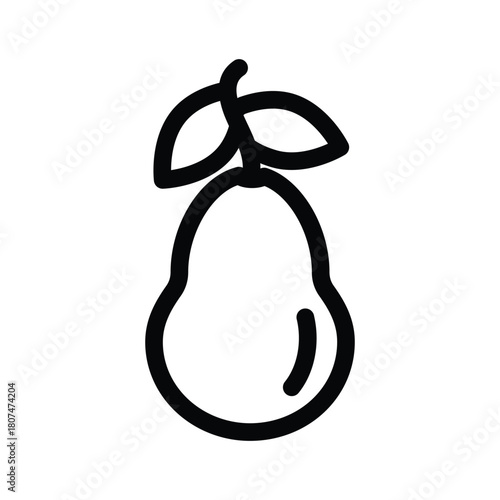 Pear fruit icon