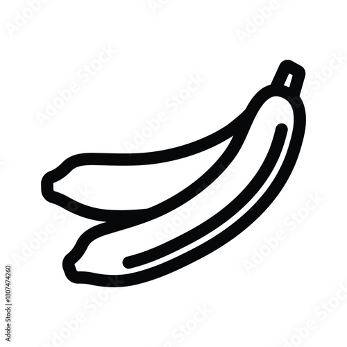 Banana fruit icon