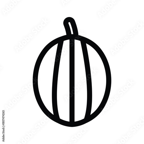 Watermelon fruit icon