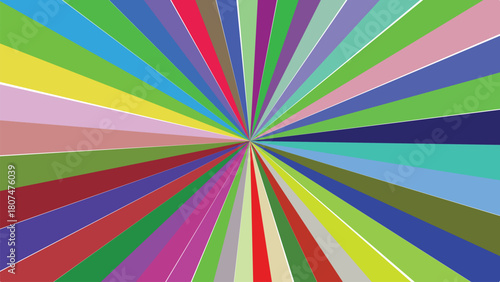 Colorful Sunburst Background with Vibrant Rays of Light and Dynamic Energy for Graphic Design