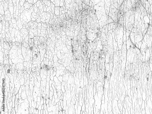 Distressed Plastisol Ink, Grunge Cracked Texture Overlay. For Retro T-shirt designs. Rough Dirty Worn Effect. Vintage Isolated Pattern.