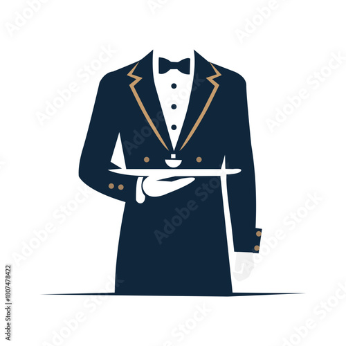 butler icon. butler vector symbol. Linear style sign for mobile concept and web design. butler symbol illustration. Pixel vector graphics - Vector
Business butlers logo design vector EPS10
butler,busi