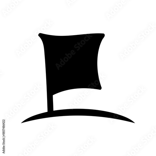 Black japanese kanji character ue meaning up or above Vector, illustration