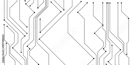 Abstract circuit board technology background with hi-tech communication data connection system isolated lines design, technology with circuit board texture creative electronic motherboard design.