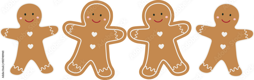 Fototapeta premium Gingerbread Man SVG, Gingerbread SVG, 
