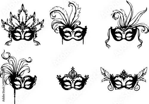 Elegant Masquerade Mask Collection