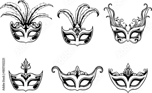 Elegant Masquerade Mask Collection