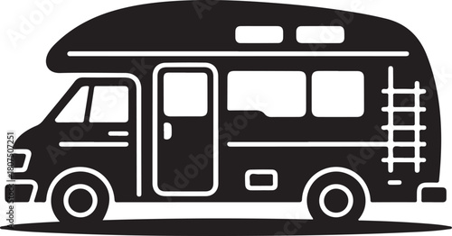 Motorhome graphic symbolizing road trip adventure