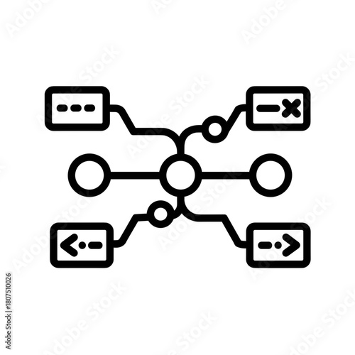 Code Compilation Icon representing Development & Programming Icons  