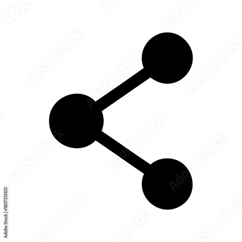 Social network share icon vector graphic for digital media Vector, illustration