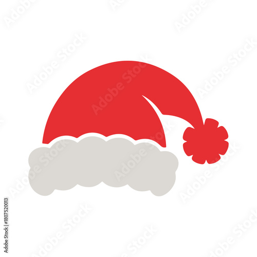 Santa Hat Vector Illustration for Christmas Holiday, Festive Season, Winter Celebration and Greeting Card Designs