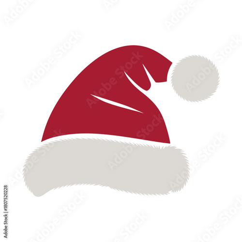 Santa Hat Vector Illustration for Christmas Holiday, Festive Season, Winter Celebration and Greeting Card Designs