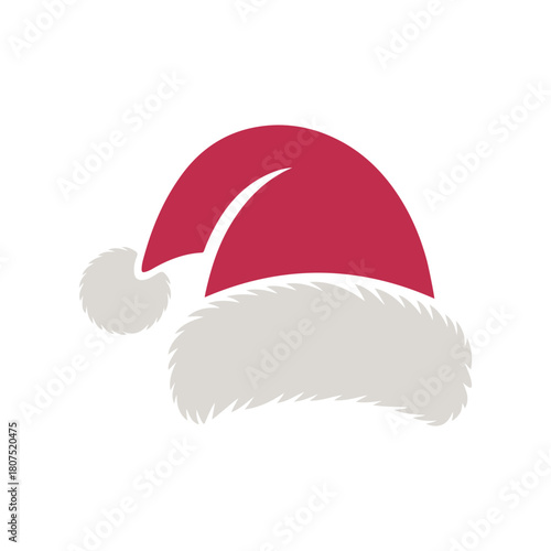 Santa Hat Vector Illustration for Christmas Holiday, Festive Season, Winter Celebration and Greeting Card Designs
