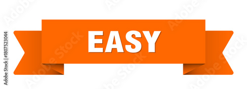 easy ribbon isolated on transparent background. easy ribbon