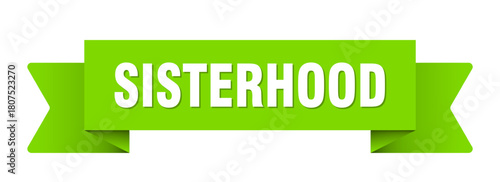 sisterhood ribbon isolated on transparent background. sisterhood ribbon